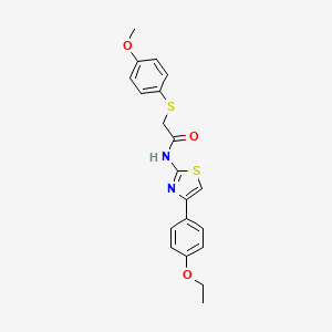 N-(4-(4-ethoxyphenyl)thiazol-2-yl)-2-((4-methoxyphenyl)thio)acetamide