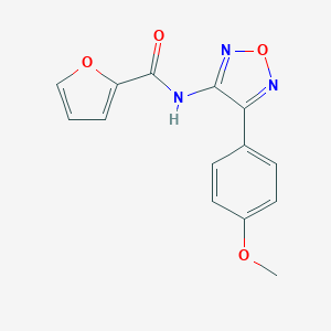 molecular formula C14H11N3O4 B257398 N-[4-(4-methoxyphenyl)-1,2,5-oxadiazol-3-yl]-2-furamide 