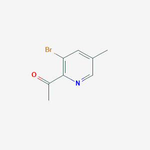 molecular formula C8H8BrNO B2573980 1-(3-Bromo-5-methylpyridin-2-yl)ethanone CAS No. 1256837-12-3