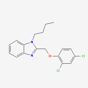 molecular formula C18H18Cl2N2O B2573983 1-butyl-2-[(2,4-dichlorophenoxy)methyl]-1H-benzimidazole CAS No. 476324-60-4