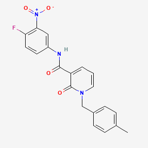 N-(4-fluoro-3-nitrophenyl)-1-(4-methylbenzyl)-2-oxo-1,2-dihydropyridine-3-carboxamide