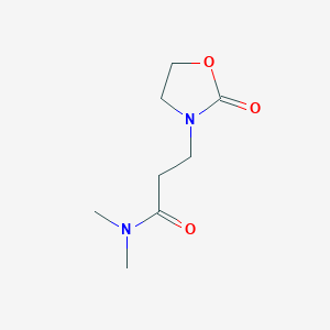 molecular formula C8H14N2O3 B2574028 N,N-Dimethyl-3-(2-oxo-1,3-oxazolidin-3-yl)propanamide CAS No. 1860511-47-2