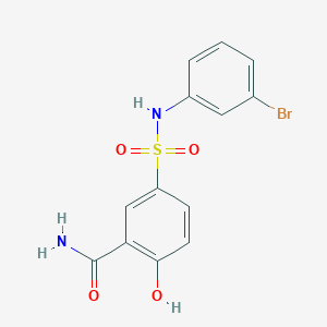5-[(3-Bromophenyl)sulfamoyl]-2-hydroxybenzamide