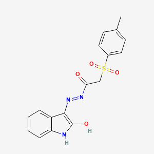 2-[(4-methylphenyl)sulfonyl]-N'-(2-oxo-1,2-dihydro-3H-indol-3-yliden)acetohydrazide