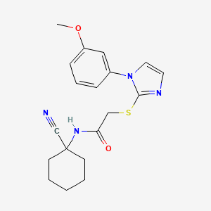N-(1-cyanocyclohexyl)-2-{[1-(3-methoxyphenyl)-1H-imidazol-2-yl]sulfanyl}acetamide