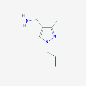(3-methyl-1-propyl-1H-pyrazol-4-yl)methanamine