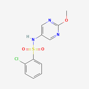 2-chloro-N-(2-methoxypyrimidin-5-yl)benzenesulfonamide