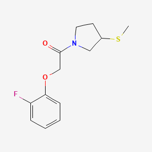 2-(2-Fluorophenoxy)-1-(3-(methylthio)pyrrolidin-1-yl)ethanone