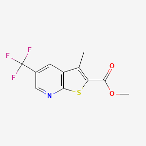 Methyl 3-methyl-5-(trifluoromethyl)thieno[2,3-b]pyridine-2-carboxylate