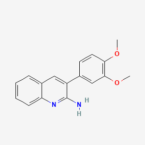 molecular formula C17H16N2O2 B2574073 3-(3,4-Dimethoxyphenyl)quinolin-2-amine CAS No. 33543-51-0