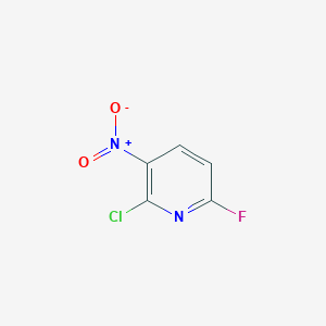 molecular formula C5H2ClFN2O2 B2574080 2-氯-6-氟-3-硝基吡啶 CAS No. 333998-12-2