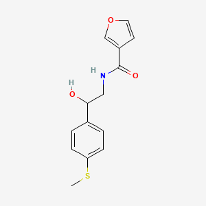 N-(2-hydroxy-2-(4-(methylthio)phenyl)ethyl)furan-3-carboxamide