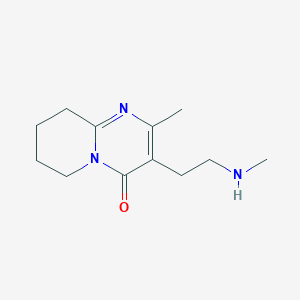 molecular formula C12H19N3O B2574084 2-甲基-3-(2-(甲基氨基)乙基)-6,7,8,9-四氢-4H-吡啶并[1,2-a]嘧啶-4-酮 CAS No. 1144440-42-5