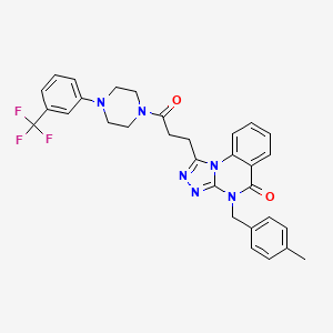 4-(4-methylbenzyl)-1-(3-oxo-3-{4-[3-(trifluoromethyl)phenyl]piperazin-1-yl}propyl)[1,2,4]triazolo[4,3-a]quinazolin-5(4H)-one