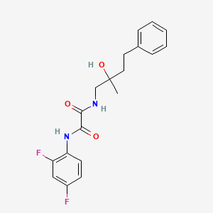 N1-(2,4-difluorophenyl)-N2-(2-hydroxy-2-methyl-4-phenylbutyl)oxalamide