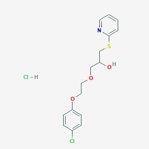 1-(2-(4-Chlorophenoxy)ethoxy)-3-(pyridin-2-ylthio)propan-2-ol hydrochloride