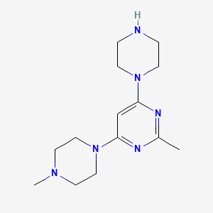 2-Methyl-4-(4-methylpiperazin-1-yl)-6-(piperazin-1-yl)pyrimidine