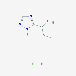 1-(4H-1,2,4-Triazol-3-yl)propan-1-ol hydrochloride