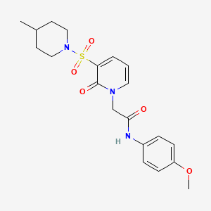 N-(4-methoxyphenyl)-2-(3-((4-methylpiperidin-1-yl)sulfonyl)-2-oxopyridin-1(2H)-yl)acetamide