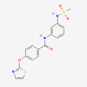 N-(3-(methylsulfonamido)phenyl)-4-(thiazol-2-yloxy)benzamide