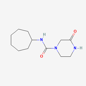 N-cycloheptyl-3-oxopiperazine-1-carboxamide
