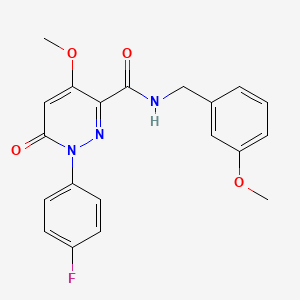 1-(4-fluorophenyl)-4-methoxy-N-[(3-methoxyphenyl)methyl]-6-oxopyridazine-3-carboxamide