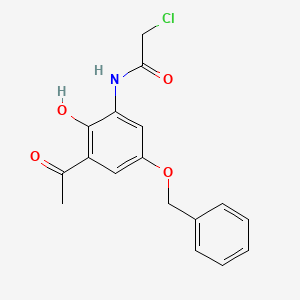 N-(3-Acetyl-5-(benzyloxy)-2-hydroxyphenyl)-2-chloroacetamide