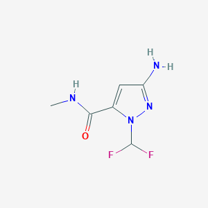 3-amino-1-(difluoromethyl)-N-methyl-1H-pyrazole-5-carboxamide