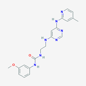 1-(3-Methoxyphenyl)-3-(2-((6-((4-methylpyridin-2-yl)amino)pyrimidin-4-yl)amino)ethyl)urea
