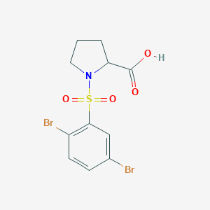 1-[(2,5-Dibromophenyl)sulfonyl]proline