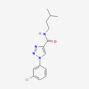 molecular formula C14H17ClN4O B2574191 N-(2,4-dimethylphenyl)-N'-{4-[2-(1-ethyl-1H-benzimidazol-2-yl)ethyl]phenyl}urea CAS No. 951611-99-7