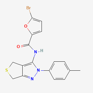 5-bromo-N-(2-(p-tolyl)-4,6-dihydro-2H-thieno[3,4-c]pyrazol-3-yl)furan-2-carboxamide