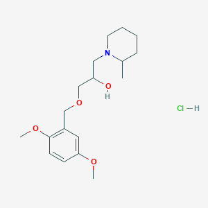 1-((2,5-Dimethoxybenzyl)oxy)-3-(2-methylpiperidin-1-yl)propan-2-ol hydrochloride