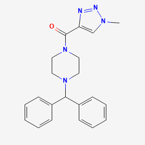 (4-benzhydrylpiperazin-1-yl)(1-methyl-1H-1,2,3-triazol-4-yl)methanone