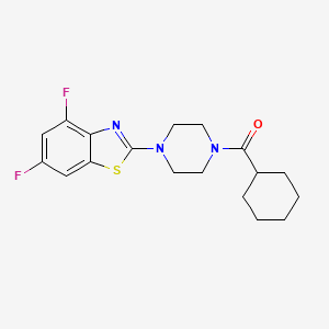 Cyclohexyl(4-(4,6-difluorobenzo[d]thiazol-2-yl)piperazin-1-yl)methanone