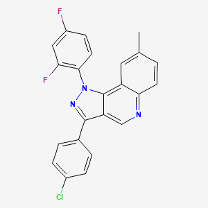 3-(4-chlorophenyl)-1-(2,4-difluorophenyl)-8-methyl-1H-pyrazolo[4,3-c]quinoline