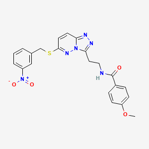 4-methoxy-N-(2-(6-((3-nitrobenzyl)thio)-[1,2,4]triazolo[4,3-b]pyridazin-3-yl)ethyl)benzamide