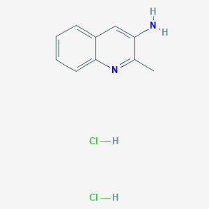 molecular formula C10H12Cl2N2 B2574224 3-Amino-2-methylquinoline dihydrochloride CAS No. 1955493-49-8; 21352-22-7