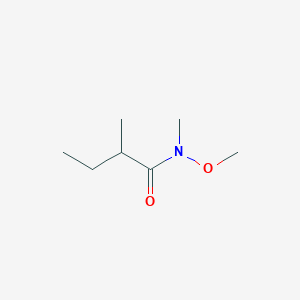 molecular formula C7H15NO2 B2574230 N-methoxy-N,2-dimethylbutanamide CAS No. 158243-61-9