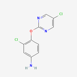 3-Chloro-4-[(5-chloropyrimidin-2-yl)oxy]aniline