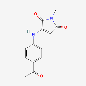 3-((4-acetylphenyl)amino)-1-methyl-1H-pyrrole-2,5-dione