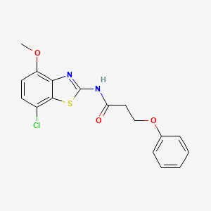 N-(7-chloro-4-methoxybenzo[d]thiazol-2-yl)-3-phenoxypropanamide