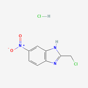 2-(chloromethyl)-6-nitro-1H-benzimidazole hydrochloride