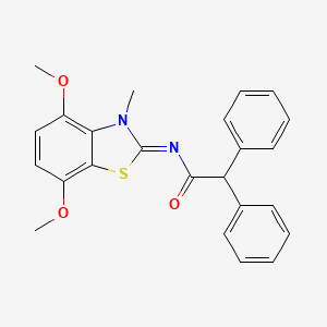 (Z)-N-(4,7-dimethoxy-3-methylbenzo[d]thiazol-2(3H)-ylidene)-2,2-diphenylacetamide
