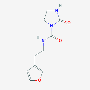 molecular formula C10H13N3O3 B2574381 N-(2-(furan-3-yl)ethyl)-2-oxoimidazolidine-1-carboxamide CAS No. 1797802-64-2