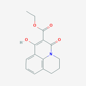 B2574406 ethyl 7-hydroxy-5-oxo-2,3-dihydro-1H,5H-pyrido[3,2,1-ij]quinoline-6-carboxylate CAS No. 84088-84-6