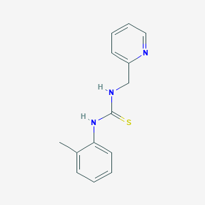 molecular formula C14H15N3S B2574416 1-(2-甲基苯基)-3-(吡啶-2-基甲基)硫脲 CAS No. 400736-68-7