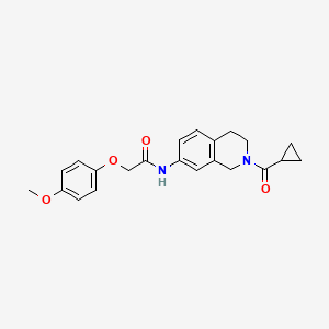 N-(2-(cyclopropanecarbonyl)-1,2,3,4-tetrahydroisoquinolin-7-yl)-2-(4-methoxyphenoxy)acetamide