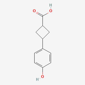 molecular formula C11H12O3 B2574441 Rel-(1s,3s)-3-(4-hydroxyphenyl)cyclobutane-1-carboxylic acid CAS No. 1780655-47-1