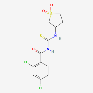 2,4-dichloro-N-((1,1-dioxidotetrahydrothiophen-3-yl)carbamothioyl)benzamide